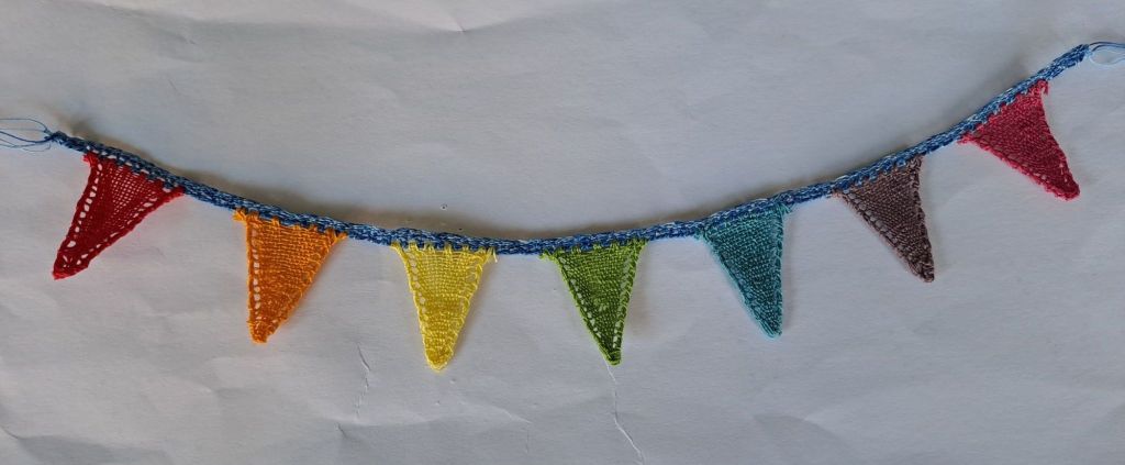Rainbow Milanese mini&nbsp;bunting