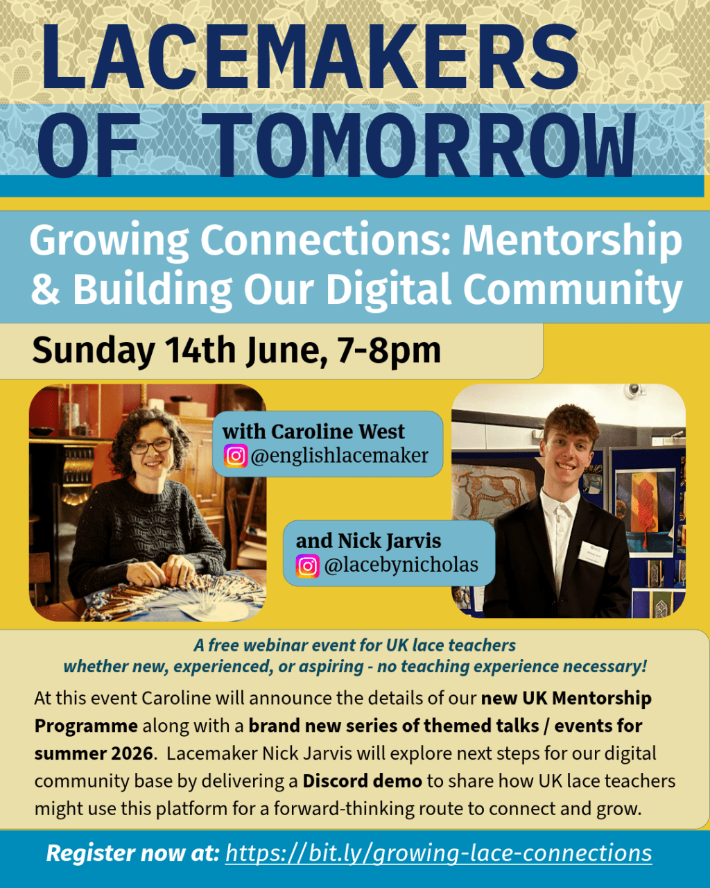 Lacemakers of Tomorrow – next&nbsp;event