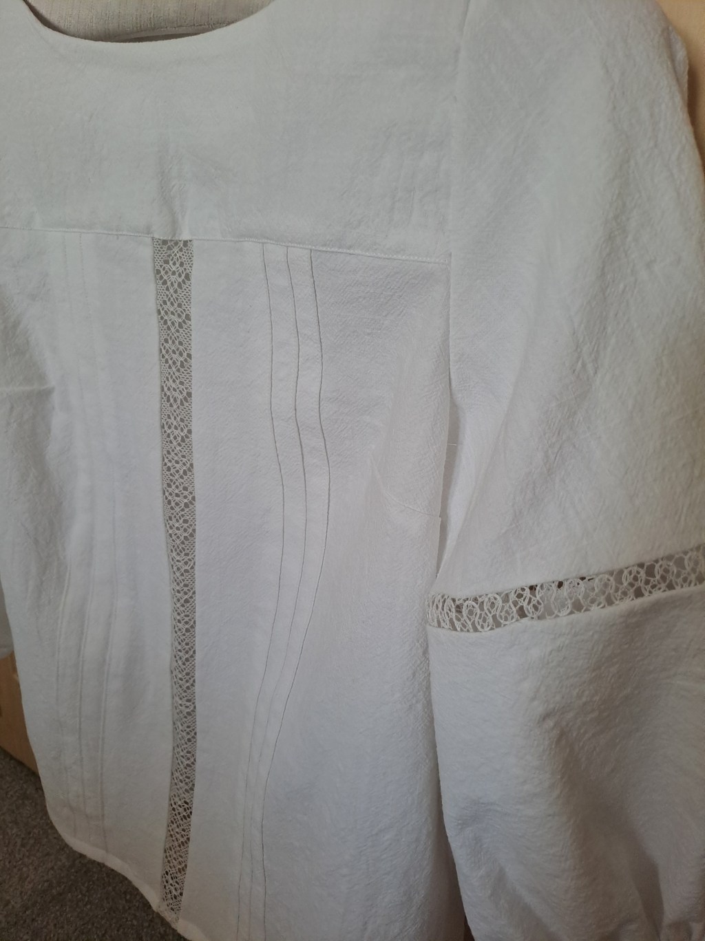 Making lace to wear – Mathilde blouse with Torchon&nbsp;insertions